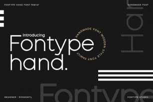 Fontype Hand - Handmade Font Modern Style Font Download