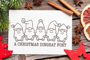 Christmas Dudes - A Christmas Dingbat Font Font Download