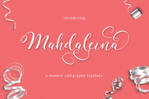 Mahdaleina Typeface Font Download