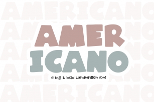 Americano - A Fun Handwritten Font Font Download