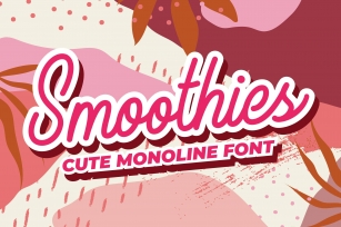 Smoothies - Cute Monoline Font Download