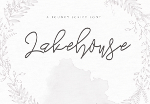 Lakehouse - Fancy Script Font Font Download