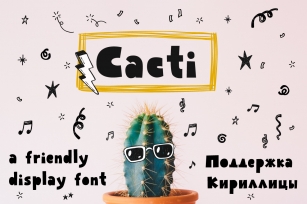 Cacti display font Font Download