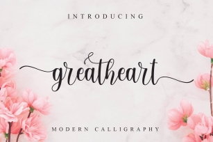 Greatheart modern calligraphy Font Download
