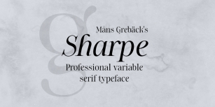 Sharpe Variable Font Download