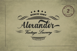 Alexander 2 Style Font Font Download
