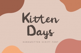 Kitten Days - Handwritten Font Font Download