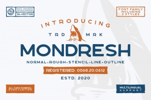 Mondresh rough Font Download