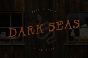 Dark Seas | A Salty Font Family Font Download