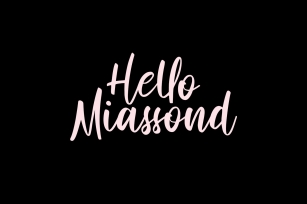 Hello Miassond Casual Brush Font Download