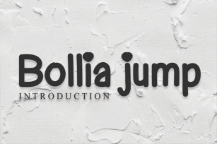 Bollia jump Font Download