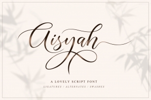 Aisyah | Lovely Script Font Download