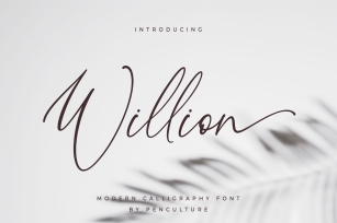 Willion Calligraphy Font Font Download