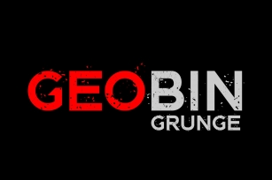 GEO BIN Grunge Font Download