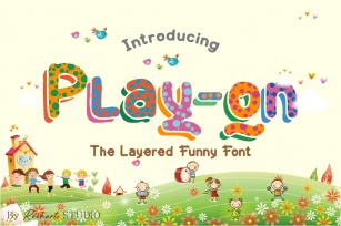 Play-on || UPDATE with Layered Font Font Download