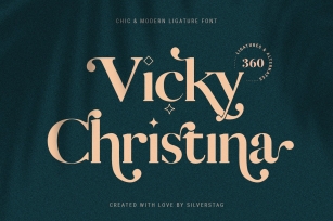 Vicky Christina - Chic & Stylish Ligature Serif Font Font Download