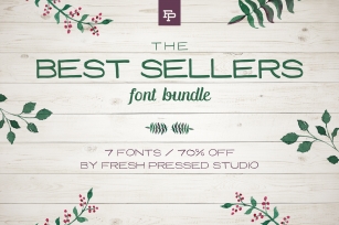 Fresh Pressed Fonts - Best Sellers Bundle Font Download