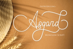 Asgard | Beautiful Monoline Script Font Download