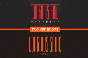 Longinus Typeface with two variations Font Download