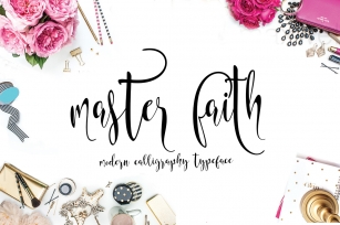 Master faith script Font Download