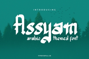Assyam - Arabic Themed Typeface Font Download