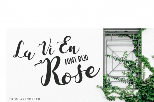 La Vie En Rose Font Duo Font Download