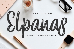 Elpanas - Beauty Brush Script Font Download