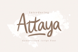 Attaya Handwritten Font Font Download