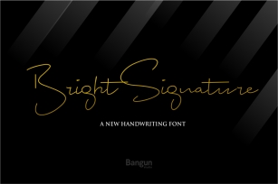 Bright Signature Font Download