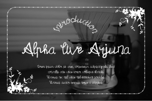 Alpha Live Arjuna Font Download