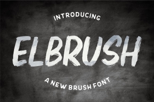 Elbrush - New Brush Font Font Download
