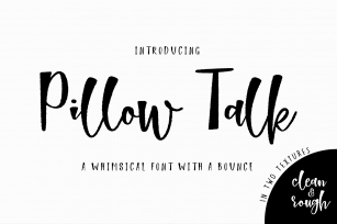 Pillow Talk Font Font Download