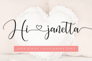 Hi janetta Script Font Download