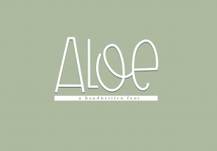 Aloe - A Fun Handwritten Font Font Download