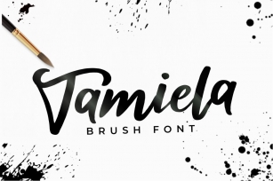 Tamiela - Brush Font Font Download