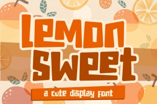 lemon sweet - a cute display font Font Download