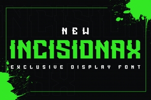 Incisionax Exclusive Display Font Font Download