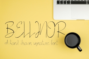 Bellinor A Hand Drawn Signature Font Font Download