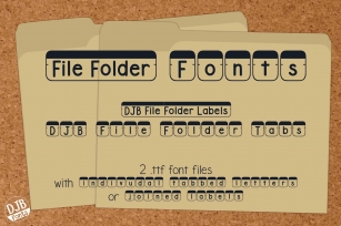 DJB File Folder Fonts Font Download