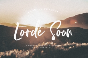 Lorde Soon - Elegant font Font Download