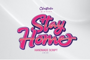 STAY HOME - Script Font Download