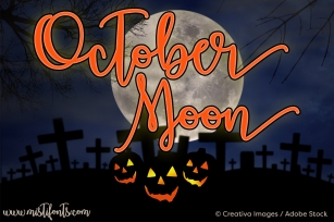 October Moon Font Download