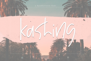 Kashing - A Chic Handwritten Font Font Download