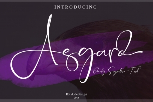 Asgard Signature Font Font Download