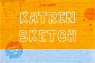 Katrin Sketch - Uppercase Font Font Download