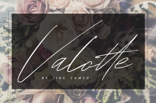 Valotte - By Jine Cameo Font Download