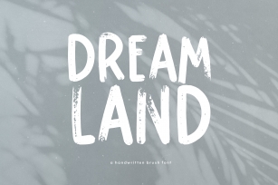 Dreamland - Handwritten Brush Font Font Download
