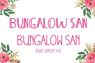 BUNGALOWSAN Font Download