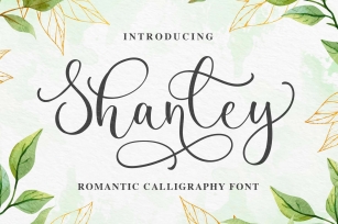 Shanley a Romantic Calligraphy Font Font Download