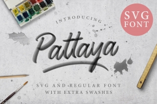 Pattaya Script OpenType SVG Font Download